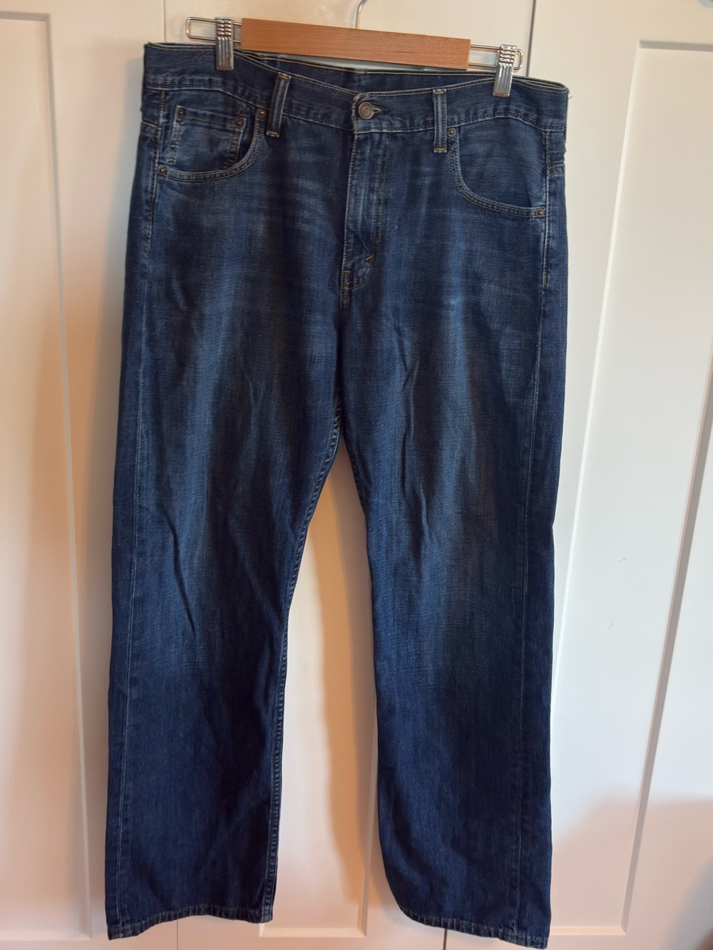 Levi's Men's Straight Leg Dark Blue Denim Jeans